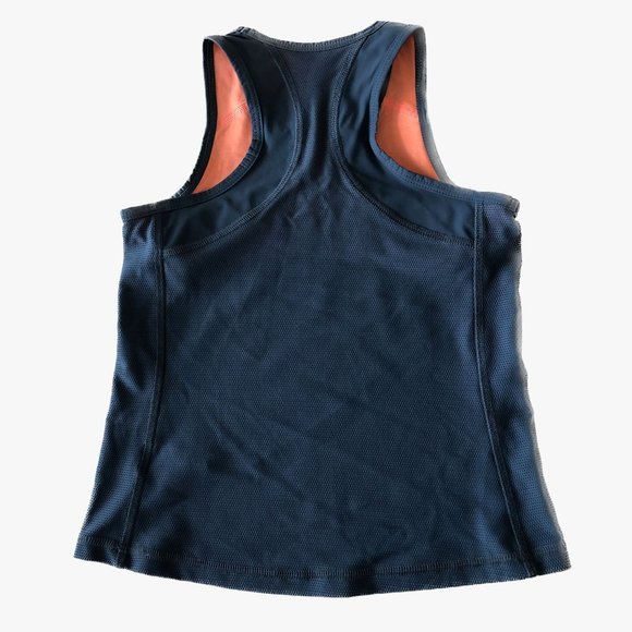 Sofibella Girls Tennis Top Razorback Grey/Coral Lining Size XS (age 4-5Y) - Picture 2 of 7